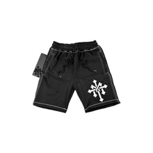 Load image into Gallery viewer, CRUCIFIX X FTY SHORTS BLACK/WHITE