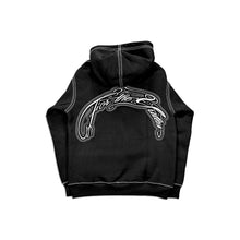 Load image into Gallery viewer, CRUCIFIX X FTY HOODIE BLACK/WHITE