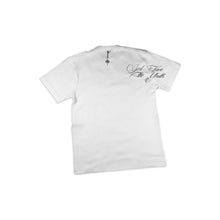 Load image into Gallery viewer, VEILED SILENCE TEE WHITE/BLACK