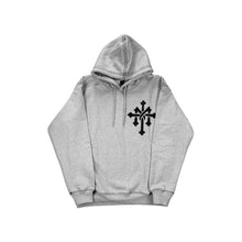 Load image into Gallery viewer, CRUCIFIX X FTY HOODIE GREY/BLACK
