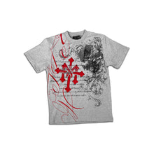 Load image into Gallery viewer, CRIMSON SAINT TEE GREY

